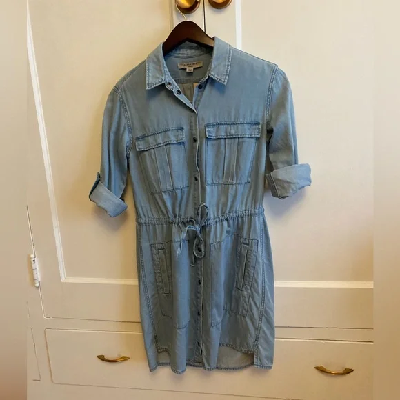 all saints denim shirt dress All Saints Millie Denim shirt dress size small